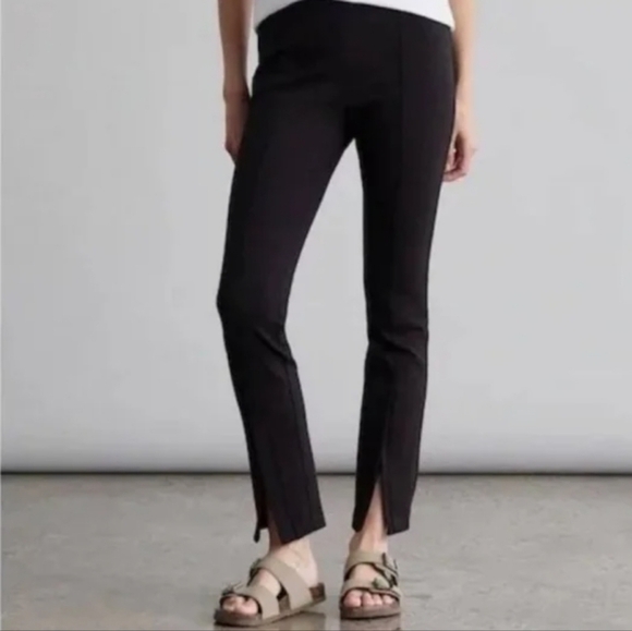 Elizabeth & James Super Skinny Black Zippered Bottom Leggings Pants XS - Picture 1 of 14